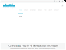 Tablet Screenshot of chicagomusic.org